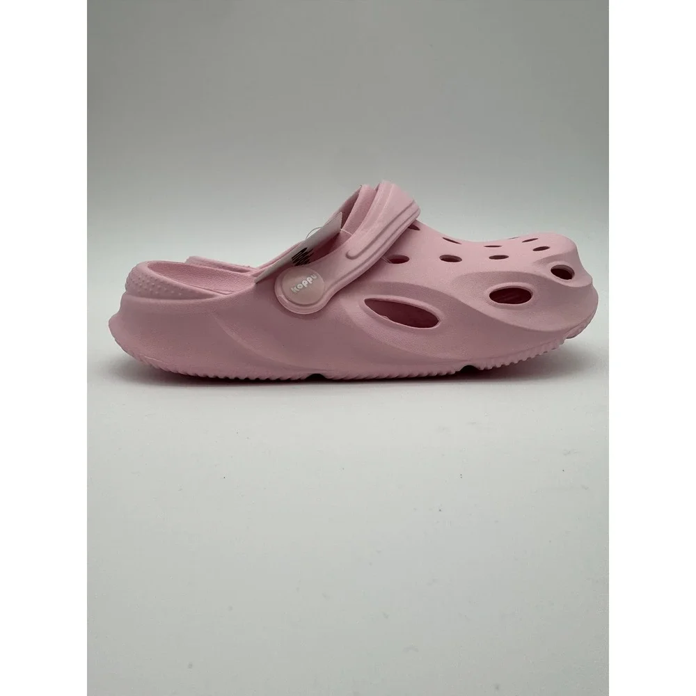 Kids Pink Clogs Slip On‎ Sandals Charms Lightweight Comfort Shoes
